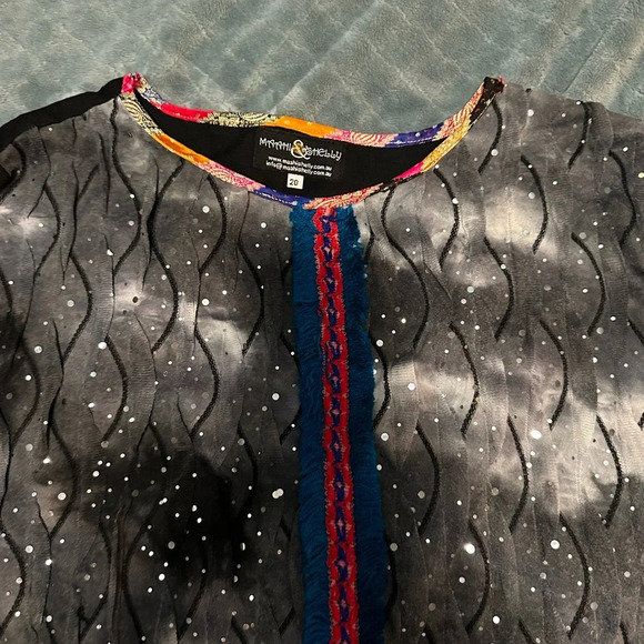 MAAHI & SHELLY NWOT Tunic Black Unique Size 20 - Picture 6 of 6
